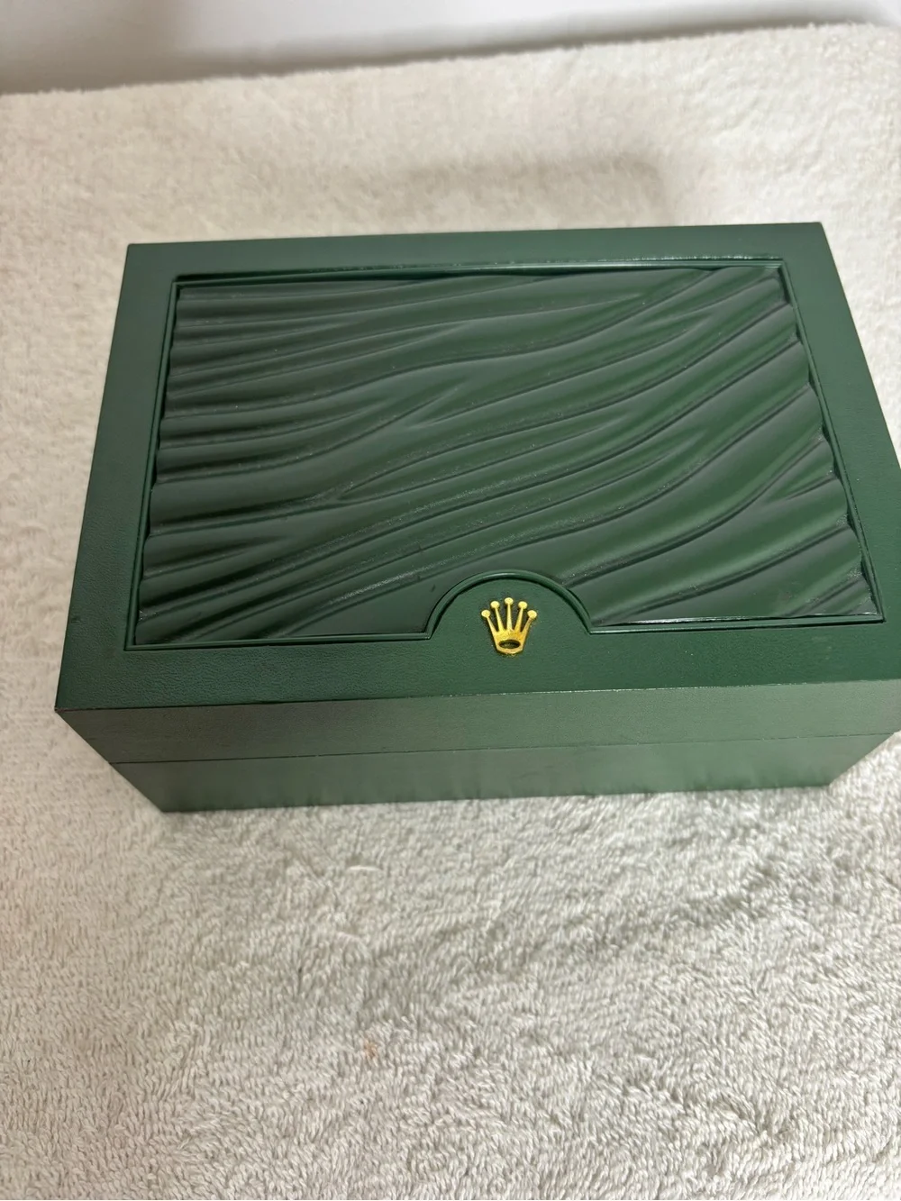 Rolex Dark Green Presentation Box with Gold Crown